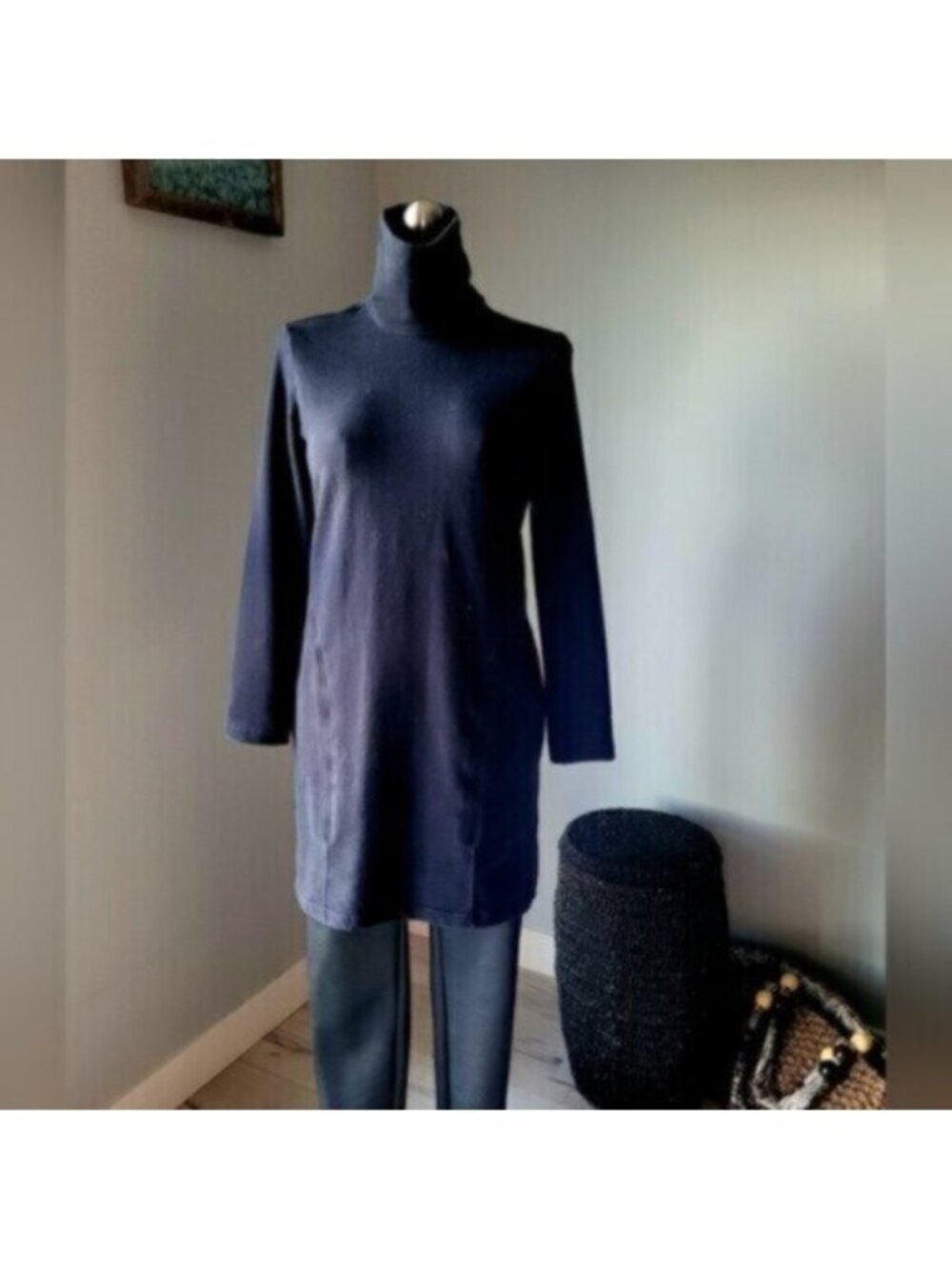 MPG Sweater Dress Black Sz Small
